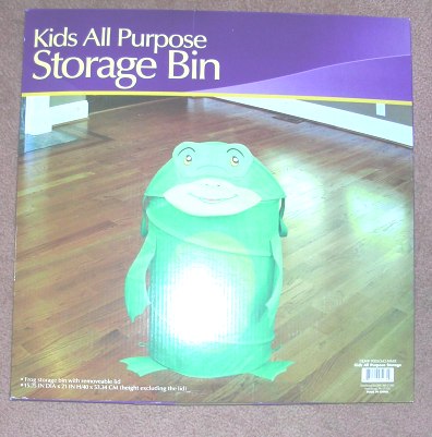 (image for) Frog Shaped Kids Storage Bin Hamper with Lid - Click Image to Close